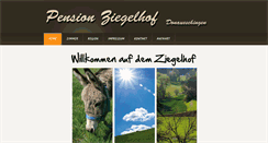 Desktop Screenshot of pension-ziegelhof.de